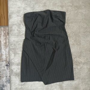 Wild Fable Grey Pinstripe Mini Dress